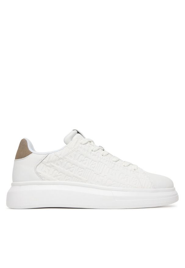 Sneakersy Just Cavalli. Kolor: biały