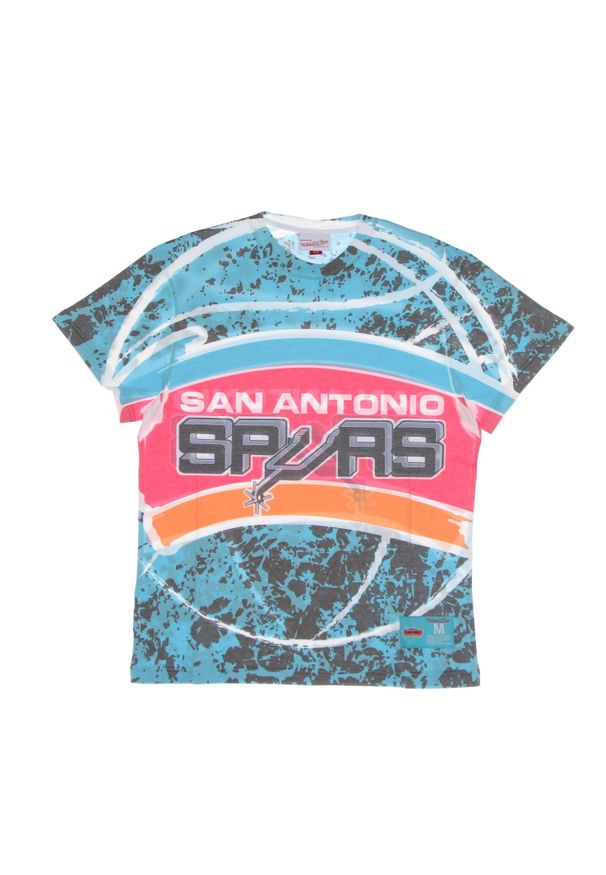 Mitchell & Ness - Koszulka San Antonio Spurs NBA Jumbotron Submimated. Kolor: niebieski, wielokolorowy, zielony. Sport: koszykówka
