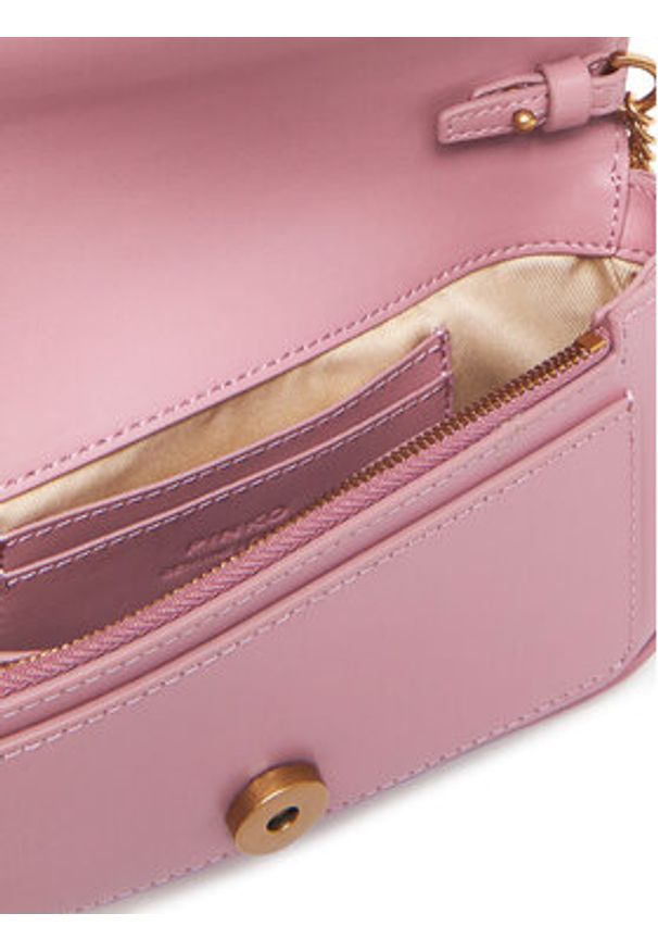 Pinko - PINKO Torebka Love One Pocket C PE 25 PCPL 100061 A0F1 Fioletowy. Kolor: fioletowy. Materiał: skórzane