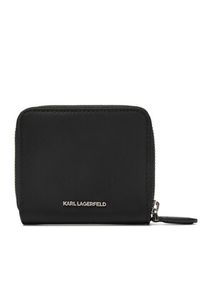 Karl Lagerfeld - KARL LAGERFELD Mały Portfel Damski A1W32078 Czarny. Kolor: czarny. Materiał: skóra #3