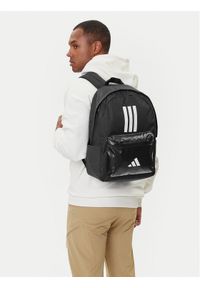 Adidas - adidas Plecak Classic Back-to-School 3-Stripes JD9563 Czarny. Kolor: czarny. Materiał: materiał #1