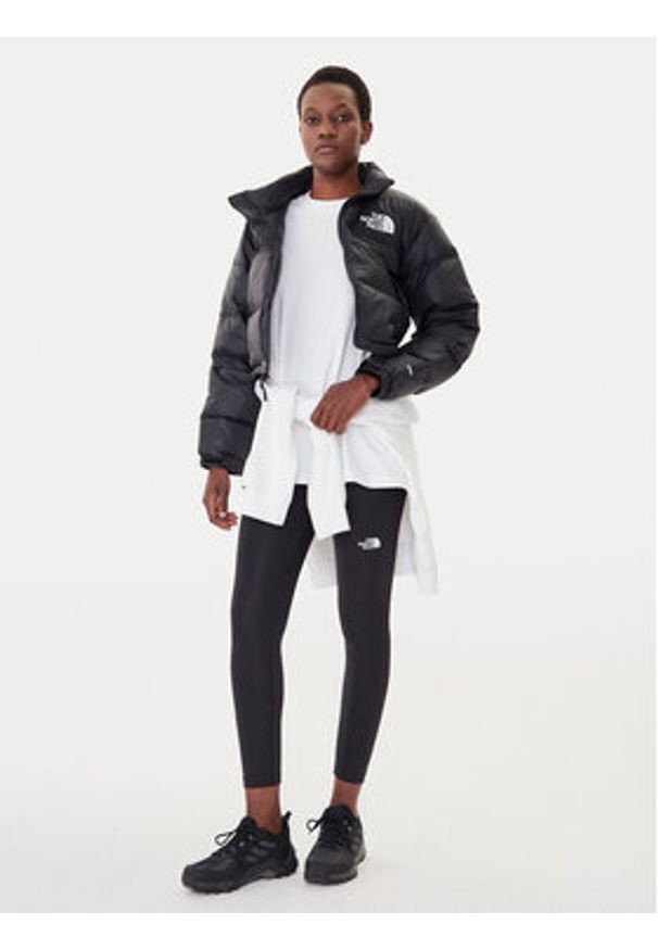 The North Face Legginsy Flex NF0A8EJE Czarny Slim Fit. Kolor: czarny. Materiał: syntetyk