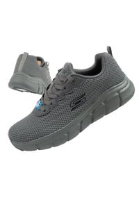 skechers - Buty sportowe męskie Skechers Bobs B Flex Chill Edge. Kolor: szary