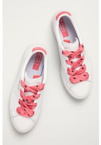 adidas Originals - Buty skórzane Sleek. Nosek buta: okrągły. Zapięcie: sznurówki. Kolor: biały. Materiał: skóra