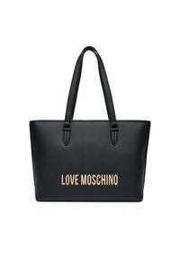 Love Moschino - LOVE MOSCHINO Torebka JC4190PP1MKD0000 Czarny. Kolor: czarny. Materiał: skórzane