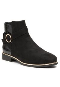 Jenny Fairy Botki WS5121-02 Czarny. Kolor: czarny. Materiał: materiał #1