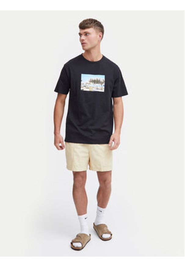 !SOLID - Solid T-Shirt 21108237 Czarny Regular Fit. Kolor: czarny. Materiał: bawełna