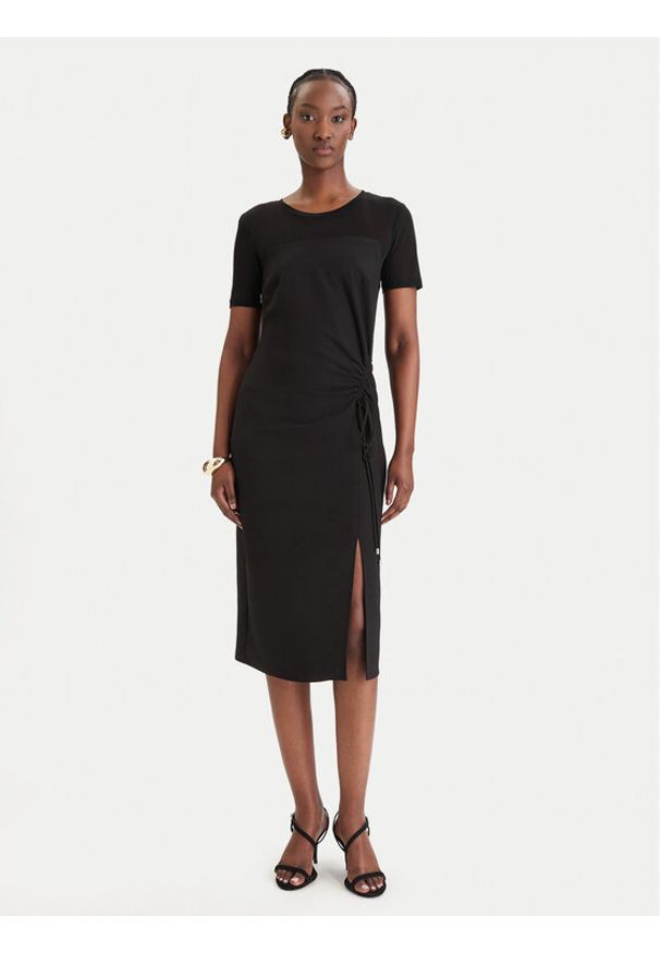 Patrizia Pepe Sukienka koktajlowa 8A1596/A701-K103 Czarny Regular Fit. Kolor: czarny. Materiał: syntetyk. Styl: wizytowy