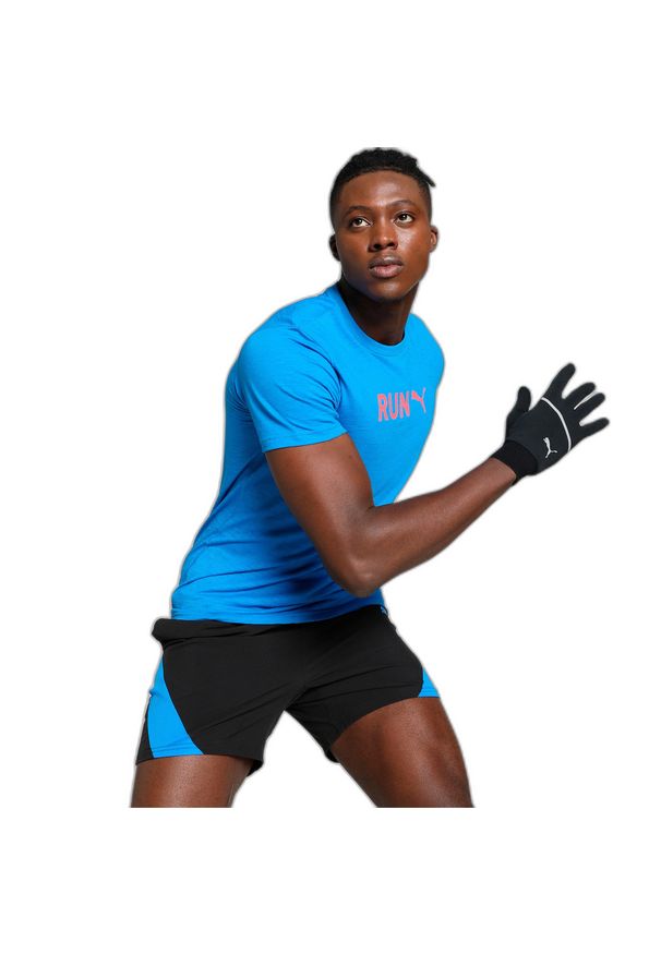 Koszulka Sportowa Męska Puma Graphic Run. Kolor: niebieski. Sport: bieganie