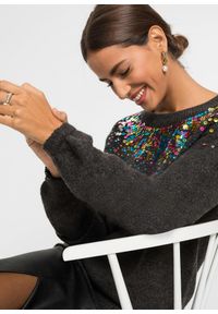 bonprix - Sweter. Kolor: szary. Wzór: kolorowy #3