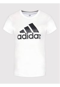 Adidas - adidas T-Shirt Essentials Logo GL0649 Biały Regular Fit. Kolor: biały. Materiał: bawełna #3