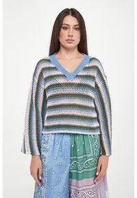 Weekend Max Mara - Sweter damski ażurowy lniany Epica WEEKEND MAX MARA. Materiał: len. Wzór: ażurowy #4