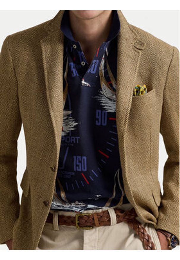 Polo Ralph Lauren Polo 710971785001 Granatowy Classic Fit. Typ kołnierza: polo. Kolor: niebieski. Materiał: bawełna