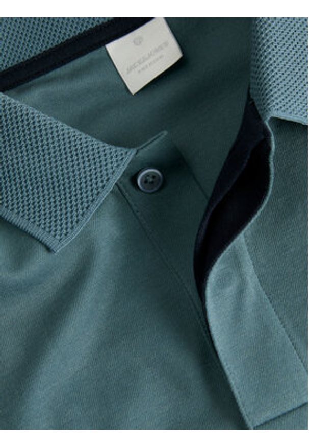 Jack & Jones Polo Crodney 12259645 Niebieski Regular Fit. Typ kołnierza: polo. Kolor: niebieski. Materiał: bawełna