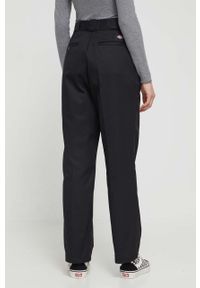 Dickies spodnie 874 damskie kolor czarny proste high waist. Stan: podwyższony. Kolor: czarny. Materiał: tkanina #4