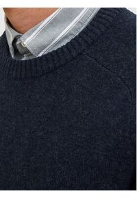 Selected Homme Sweter New Coban 16079780 Granatowy Regular Fit. Kolor: niebieski. Materiał: wełna #5
