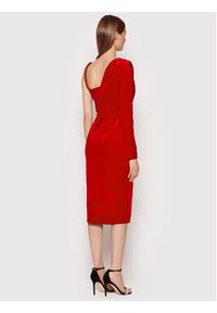 Rinascimento Sukienka koktajlowa CFC0106681003 Czerwony Slim Fit. Kolor: czerwony. Materiał: syntetyk. Styl: wizytowy #5