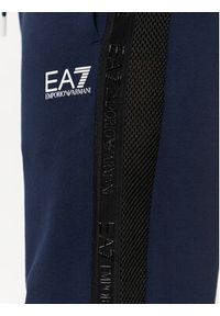 EA7 Emporio Armani Spodnie dresowe 3DPP76 PJEQZ 0554 Granatowy Regular Fit. Kolor: niebieski. Materiał: bawełna #3