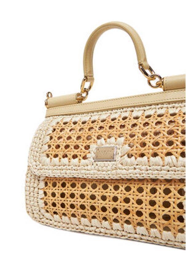 DOLCE & GABBANA - Dolce&Gabbana Torebka BB7652 AV888 Beżowy. Kolor: beżowy