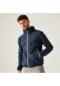 Regatta - Kurtka turystyczna przeciwdeszczowa męska Rehan wodoodporna. Kolor: czerwony. Materiał: poliester, tkanina. Wzór: ze splotem. Sport: turystyka piesza #1