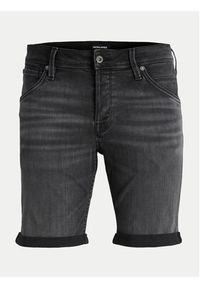 Jack & Jones - Jack&Jones Szorty jeansowe Rick 12249085 Czarny Regular Fit. Kolor: czarny. Materiał: bawełna #7