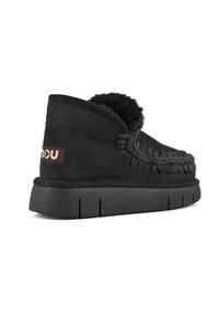 Mou - MOU Eskimo Bounce Sneaker Śniegowce damskie. Okazja: na co dzień. Kolor: czarny. Materiał: materiał, wełna, zamsz. Sezon: zima. Styl: sportowy, klasyczny, elegancki, casual #3
