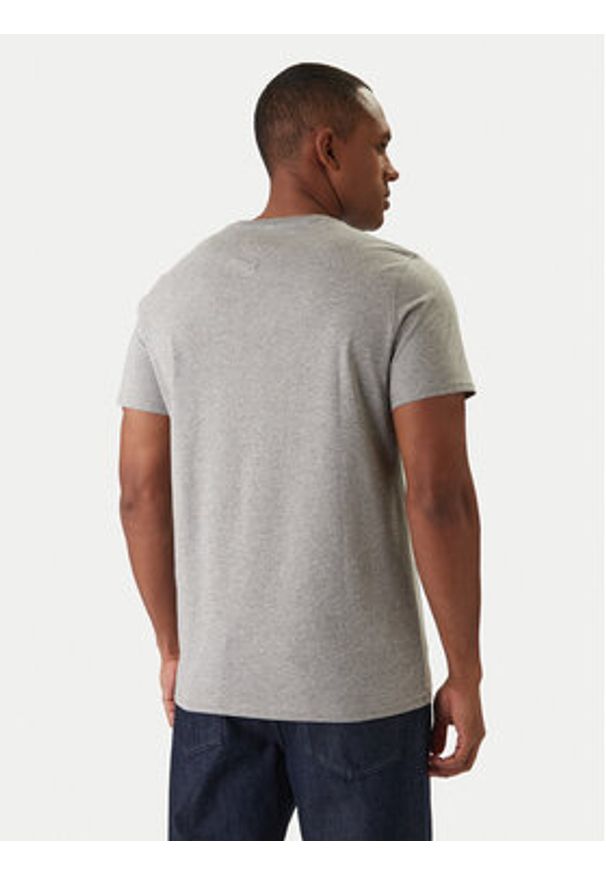 Tommy Jeans T-Shirt DM0DM04411 Szary Slim Fit. Kolor: szary. Materiał: bawełna