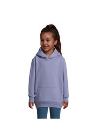 SOL'S - Bluza Z Kapturem Condor Dla Dzieci. Typ kołnierza: kaptur. Kolor: niebieski