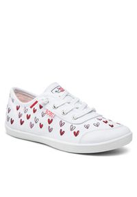 skechers - Skechers Sneakersy Love Brigade 113951/WRPK Biały. Kolor: biały. Materiał: materiał