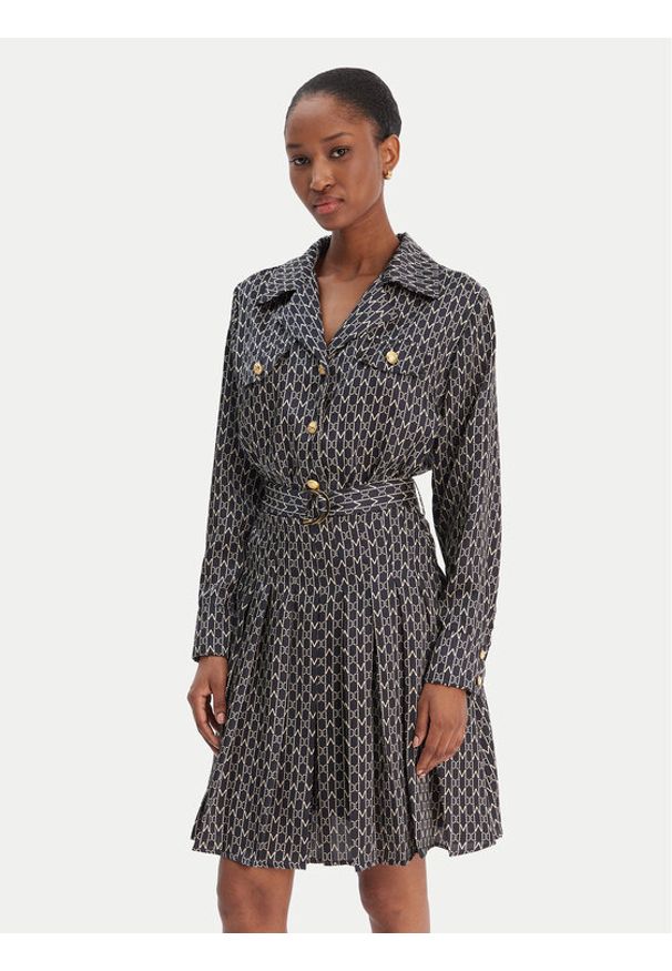 Marciano Guess Sukienka codzienna 6RGK30 7435A Czarny Regular Fit. Okazja: na co dzień. Kolor: czarny. Materiał: syntetyk. Typ sukienki: proste. Styl: casual