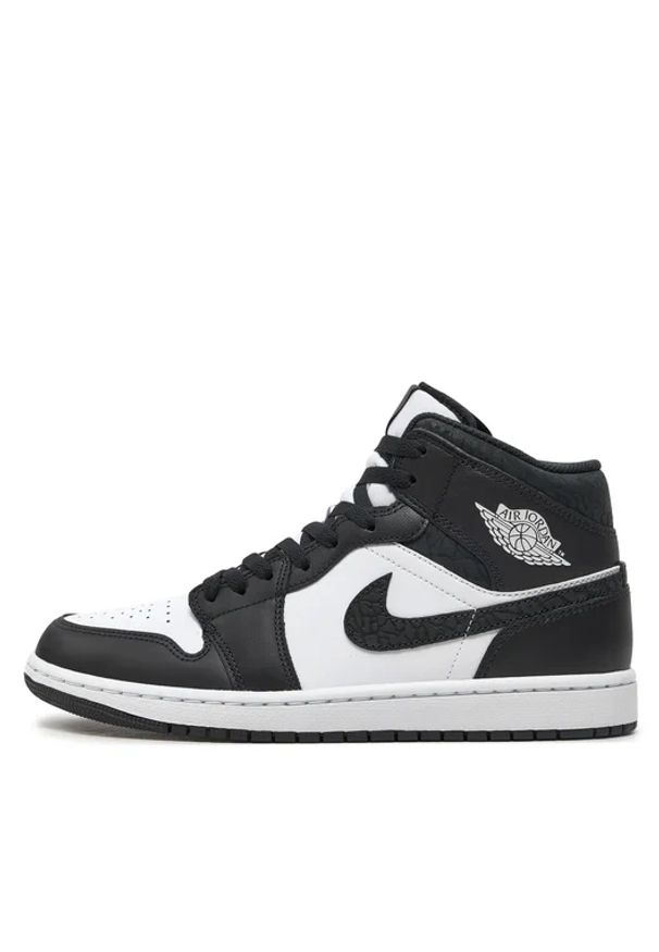 Nike Air Jordan 1 Mid SE Sneakersy męskie. Okazja: na co dzień. Kolor: czarny. Materiał: guma, syntetyk, materiał, skóra. Szerokość cholewki: normalna. Model: Nike Air Jordan