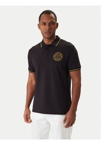 Versace Jeans Couture Polo 80GAGT03 CJ01T Czarny Regular Fit. Typ kołnierza: polo. Kolor: czarny. Materiał: bawełna #1