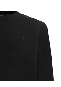 Ralph Lauren - RALPH LAUREN - Czarny sweter z kaszmiru z logo. Typ kołnierza: polo. Kolor: czarny. Materiał: kaszmir. Długość rękawa: długi rękaw. Długość: długie. Wzór: haft. Styl: klasyczny #3