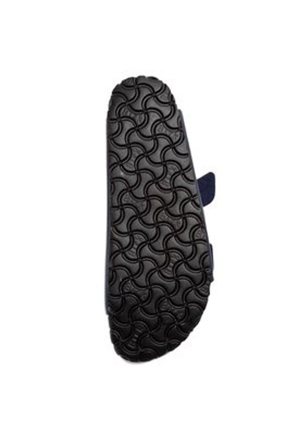 Birkenstock Klapki Arizona 051063 Niebieski. Kolor: niebieski. Materiał: skóra