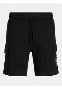 Jack & Jones - Jack&Jones Szorty sportowe Jpstswift 12249930 Czarny Regular Fit. Kolor: czarny. Materiał: bawełna. Styl: sportowy