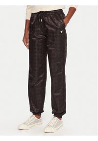 Guess Spodnie dresowe V5YB14 WHFU0 Czarny Regular Fit. Kolor: czarny. Materiał: syntetyk #1
