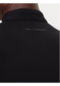 Karl Lagerfeld - KARL LAGERFELD Polo 745001 554221 Czarny Regular Fit. Typ kołnierza: polo. Kolor: czarny. Materiał: bawełna #5