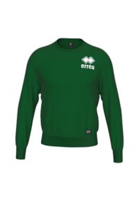 ERREA - Bluza haftowany okrągły dekolt Errea Essential 28. Kolor: zielony. Wzór: haft. Sport: fitness #1