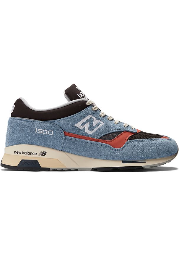 Buty unisex New Balance U1500BBO – niebieskie. Kolor: niebieski. Materiał: skóra, zamsz. Szerokość cholewki: normalna