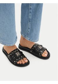 Nine West Klapki EO-TL758-1 Czarny. Kolor: czarny. Materiał: skóra #4