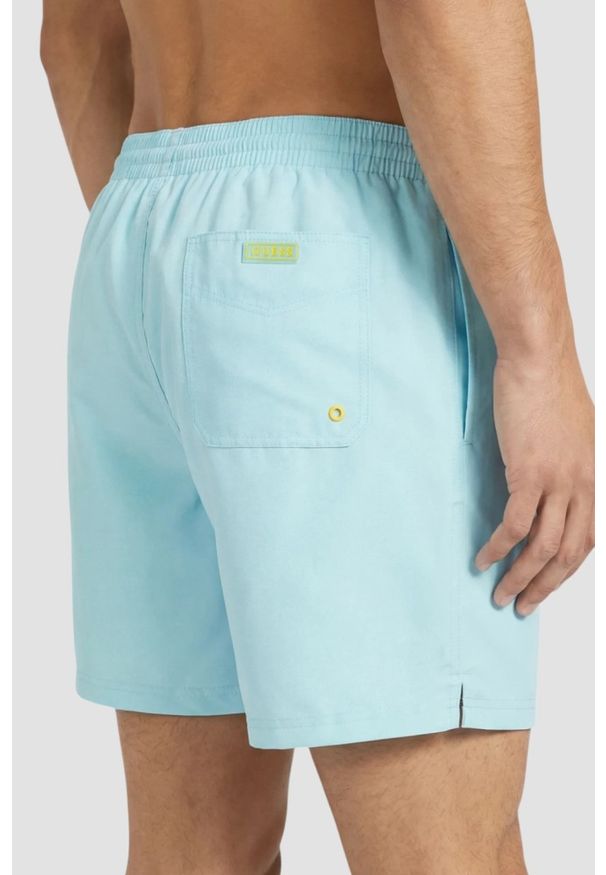 Guess - GUESS Błękitne męskie kapielówki New Basic, Rozmiar XL. Kolor: niebieski