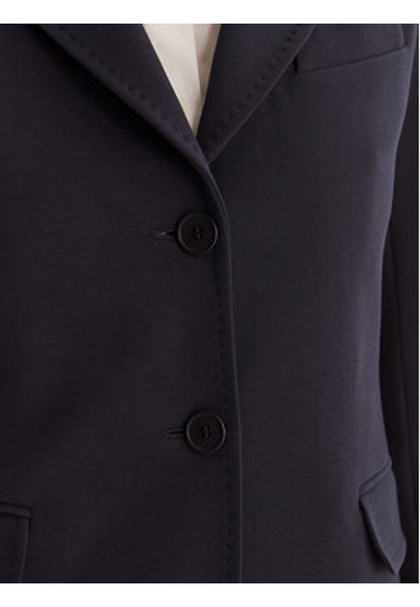Weekend Max Mara Marynarka Ginnasta 2615911011 Granatowy Slim Fit. Kolor: niebieski. Materiał: bawełna