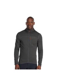 Bluza z kapturem męska Rab Men's Ascendor Light Hoody rozpinana. Typ kołnierza: kaptur. Kolor: szary