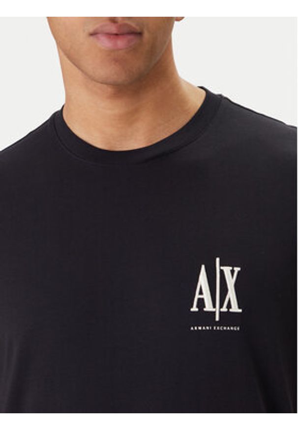 Armani Exchange T-Shirt XM000365 AF12308 UB101 Granatowy Regular Fit. Kolor: niebieski. Materiał: bawełna