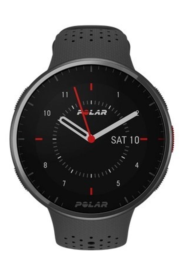 POLAR - Polar Pacer PRO H10 szaro-czarny S-L. Rodzaj zegarka: cyfrowe. Kolor: wielokolorowy, czarny, szary. Materiał: polar. Styl: sportowy