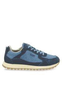 GANT - Sneakersy Gant. Kolor: niebieski. Materiał: denim