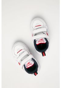Reebok - Buty dziecięce Sprinter. Nosek buta: okrągły. Zapięcie: rzepy. Kolor: biały. Materiał: syntetyk, materiał, skóra ekologiczna, guma. Szerokość cholewki: normalna #4