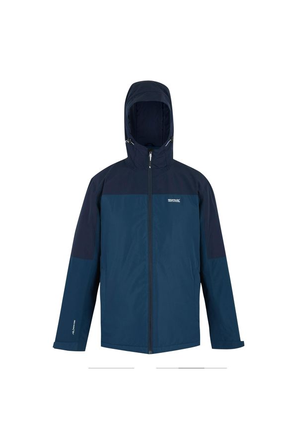 Regatta - Męska Wodoodporna Kurtka Ocieplana Thornridge. Kolor: niebieski. Sport: turystyka piesza