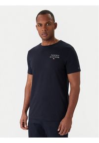 TOMMY HILFIGER - Tommy Hilfiger T-Shirt UM0UM02916 Granatowy Regular Fit. Kolor: niebieski. Materiał: bawełna #1