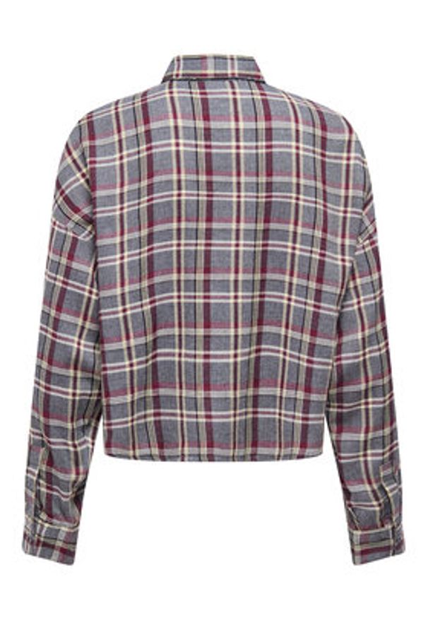 only - ONLY Koszula Riley 15351443 Szary Regular Fit. Kolor: szary. Materiał: wiskoza